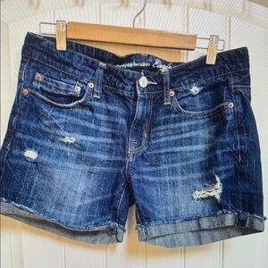 American Eagle Outfitters Women's Blue Denim Athletic Shorts